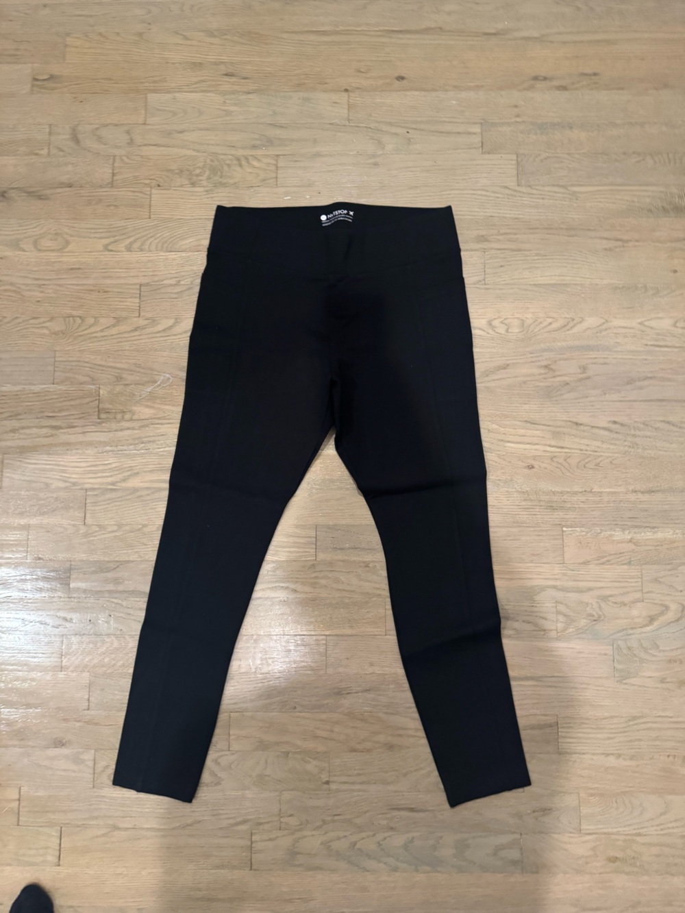 Women's Black Ponte Skinny Pants - Unbranded